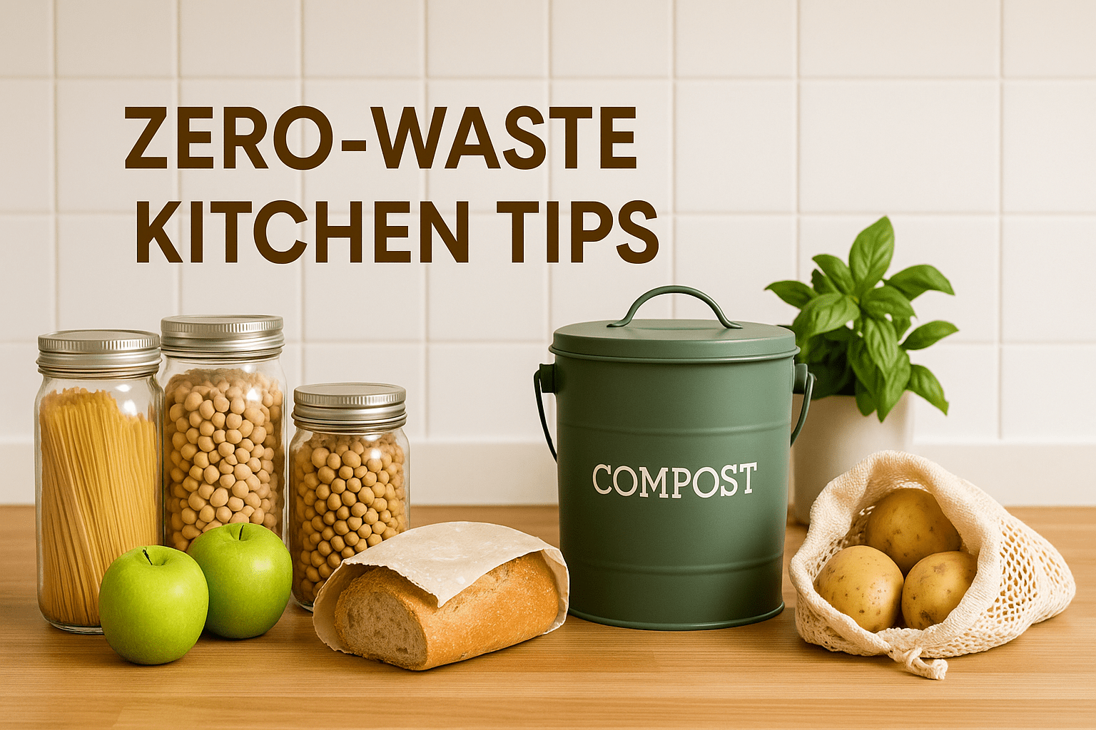 Zero-Waste Kitchen Tips UK: How to Reduce Food Waste and Packaging at Home