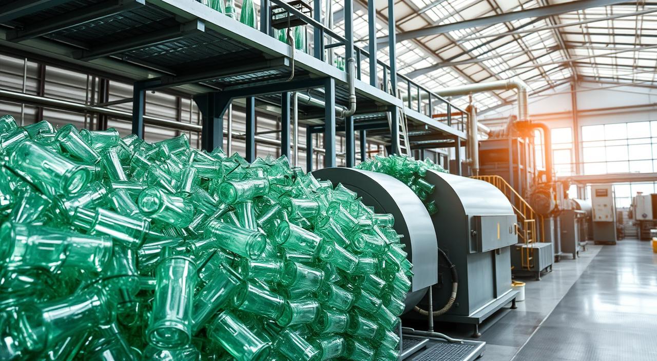 glass recycling process stages