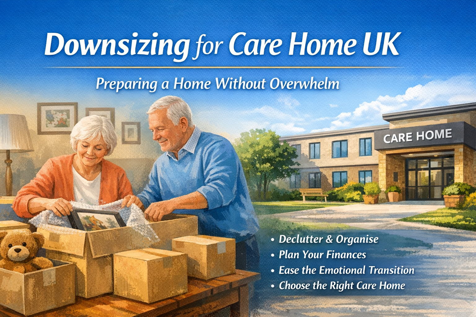 Downsizing for Care Home UK: Preparing a Home Without Overwhelm