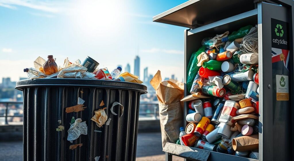 mixed waste vs recycling UK mixed waste vs recycling UK